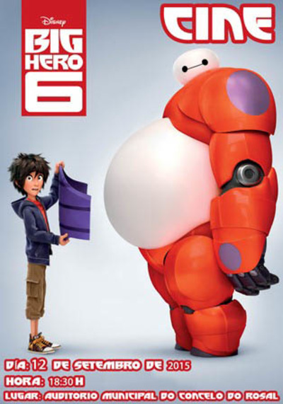 CINE: BIG HERO 6 O 12 DE SETEMBRO NO AUDITORIO DO ROSAL