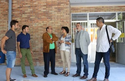 CORES TOURS COMPROBOU A EXECUCIN DA REFORMA DA  CUBERTA DO PATIO DO CEIP DE SOBRADA EN TOMIO  