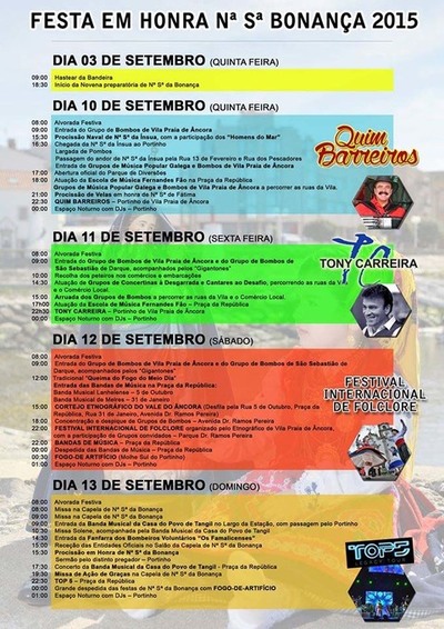 PROGRAMA DA FESTA DE N S DA BONANA 2015