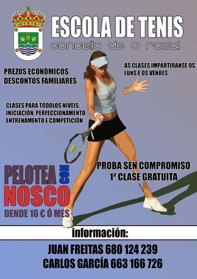 ABERTAS INSCRIPCINS PARA A ESCOLA DE TENIS NO ROSAL