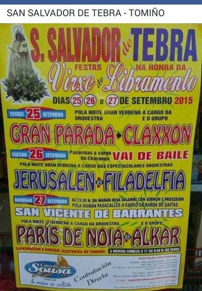 FESTAS VIRXE DO LIBRAMENTO EN SAN SALVADOR DE TEBRA