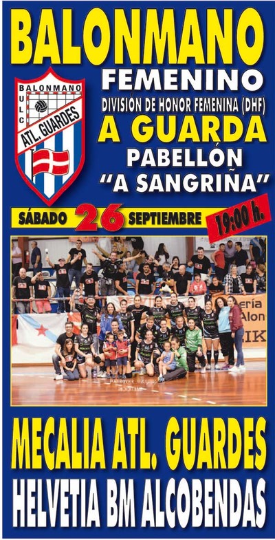 ESTE SBADO O MECALIA ATL GUARDS ENFRNTASE  HELVETIA BM ALCOBENDAS NA SANGRIA