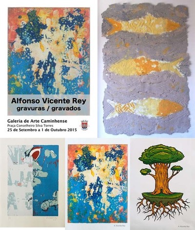 EXPOSICIN DE GRAVADOS DE ALFONSO VICENTE REY EN CAMINHA