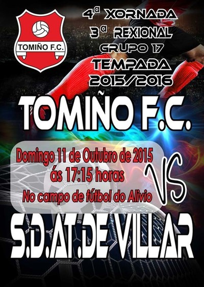 ESTE DOMINGO O TOMIO FC ENFRNTASE  S.D. AT. DE VILLAR