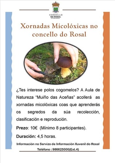 INSCRIPCINS ABERTAS PARA AS XORNADAS MICOLXICAS NO ROSAL