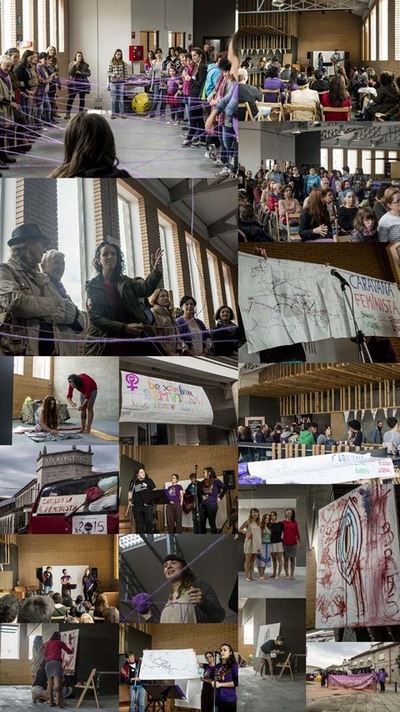 A CARAVANA FEMINISTA PASOU POLO CONCELLO DE TOMIO