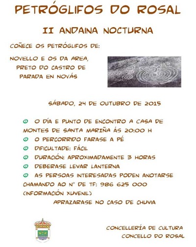 II ANDAINA NOCTURNA ESTE SBADO NO ROSAL