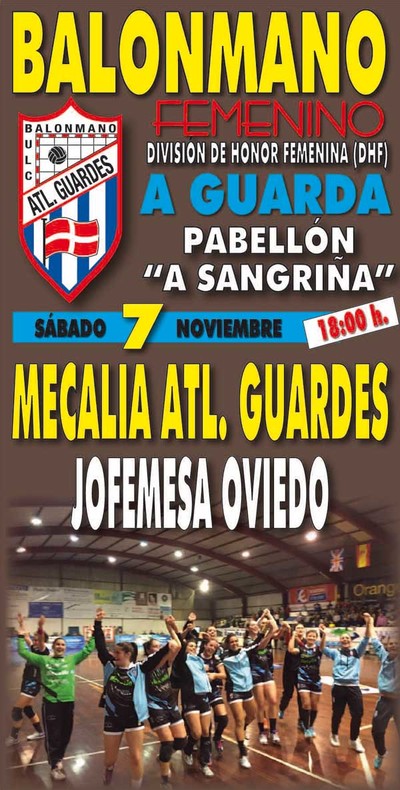 O MECALIA ATL. GUARDS RECIBE ESTE SBADO NA SANGRIA  JOFEMESA OVIEDO