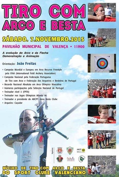 TIRO COM ARCO E BESTA O 7 DE NOVEMBRO EM VALENA DO MINHO