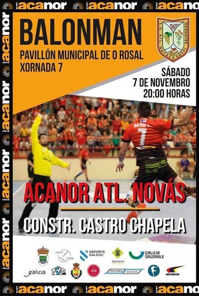 O ACANOR ATL. NOVS RECIBE ESTE SBADO  CONSTRUCCINS CASTRO CHAPELA