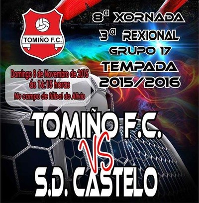 ESTE DOMINGO O TOMIO FC ENFRNTASE  S.D. CASTELO 