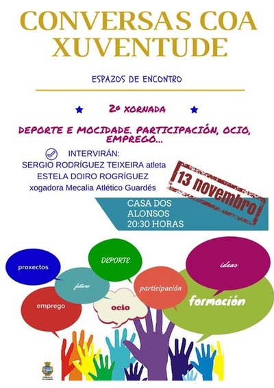 ESTE VENRES NOVA SESIN DE -CONVERSAS COA XUVENTUDE- NA CASA DOS ALONSOS DA GUARDA