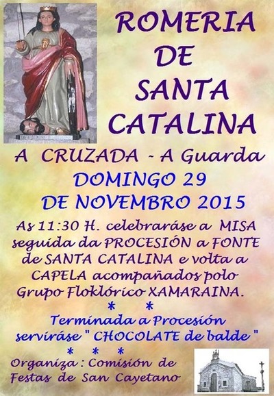 ROMERA DE SANTA CATALINA O DOMINGO 29 DE NOVEMBRO NA GUARDA