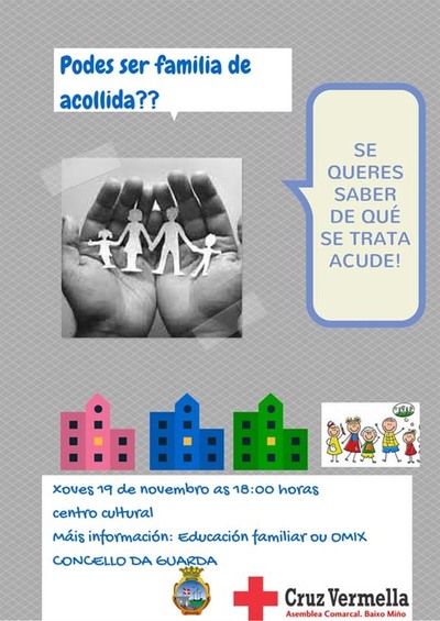 CHARLA INFORMATIVA PARA DAR A COECER AOS VECIOS E VECIAS DA GUARDA O PROGRAMA  -FAMILIAS DE ACOLLIDA-