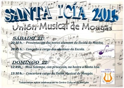 A BANDA DE MSICA DA UNIN MUSICAL DE MOUGS CELEBRA SANTA ICA O 21 E 22 DE NOVEMBRO