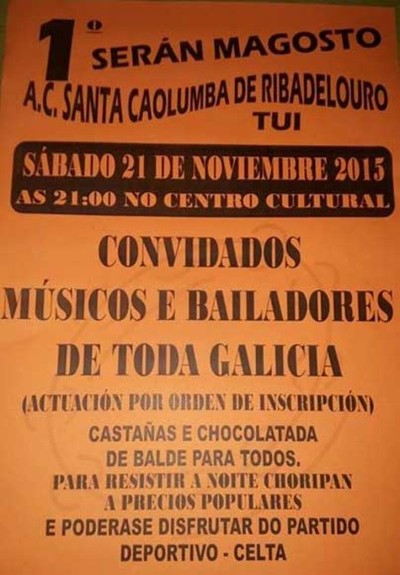 I SERN MAGOSTO A.C. STA CAOLUMBA DE RIBADELOURO ESTE SBADO