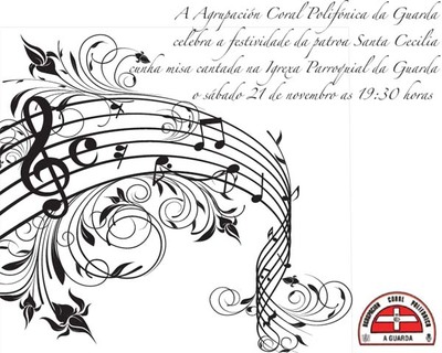 MISA CANTADA POLA CORAL POLIFNICA DE A GUARDA ESTE SBADO NA IGREXA PARROQUIAL