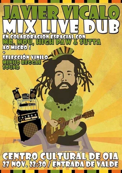 NOITE DE ROOTS REGGAE O VENRES 27 DE NOVEMBRO NO CENTRO CULTURAL DE OIA