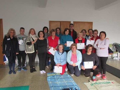 ENTREGA DE DIPLOMAS DO CURSO DE PILATES PROMOVIDO POLA DEPUTACIN E A ASOCIACIN DE MULLERES RURAIS DA GUARDA
