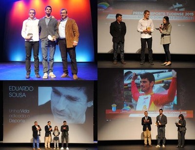 ROI RODRGUEZ, COMO MEJOR DEPORTISTA, Y ALFONSO DOMNGUEZ, COMO MEJOR PROMESA, FUERON GALARDONADOS EN LA IV GALA DEL DEPORTE TUDENSE 2015