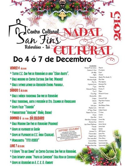 NADAL CULTURAL NO CENTRO CULTURAL DE SANFINS EN REBORDNS-TUI