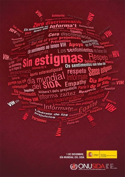 1 DE DECEMBRO DA MUNDIAL DA SIDA, -SEN ESTIGMAS-