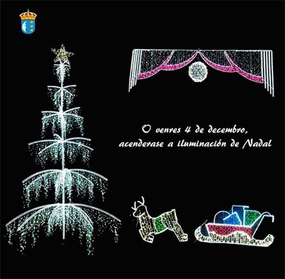 ESTE VENRES ACENDERASE O ALUMEADO DE NADAL NAS PRINCIPAIS RAS DO CENTRO URBANO DE TUI