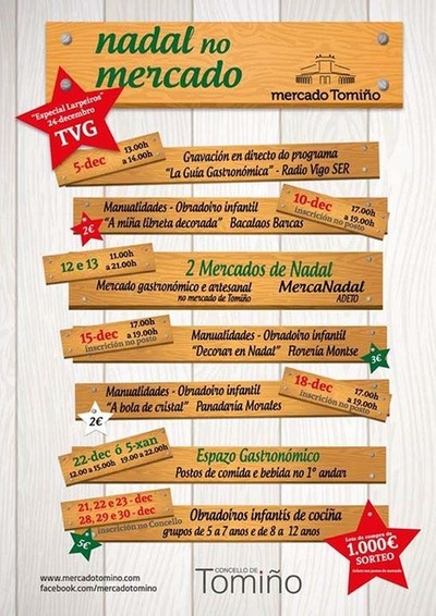 O CONCELLO DE TOMIO ORGANIZA -NADAL NO MERCADO-