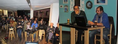 MEDIO CENTENAR DE PERSOAS ASISTEN  CHARLA DO ARQUELOGO RAFAEL RODRGUEZ DENTRO DO CICLO DE BARFERENCIAS DE INVERNO