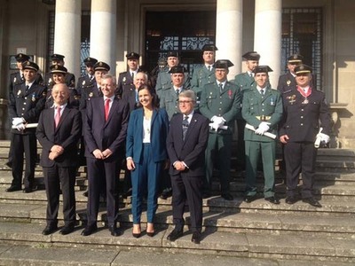 CONDECORADO EL AGENTE DE LA GUARDIA CIVIL QUE SALV LA VIDA DE UNA PEREGRINA EN TUI