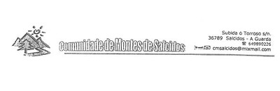 ASAMBLEA EXTRAORDINARIA DA COMUNIDADE DE MONTES EN MAN COMN DE SALCIDOS ESTE DOMINGO