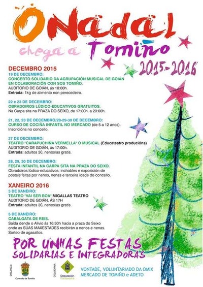 O NADAL CHEGA A TOMIO DO 19 DE DECEMBRO  5 DE XANEIRO