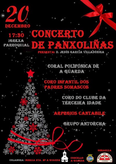 CONCERTO DE PANXOLIAS O DOMINGO 20 DE DECEMBRO NA GUARDA
