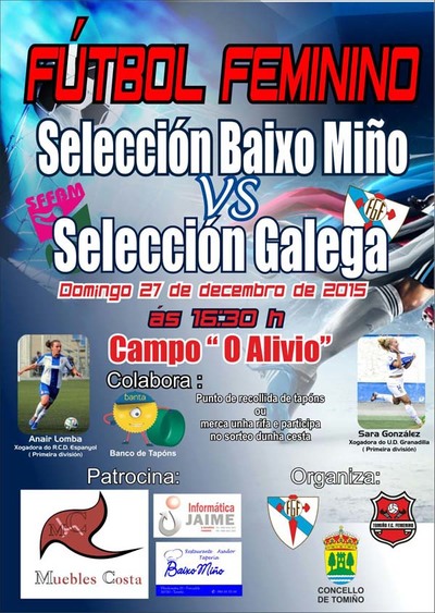 AS MELLORES XOGADORAS DE FTBOL DO BAIXO MIO DANSE CITA ESTE DOMINGO EN TOMIO