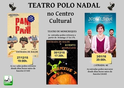 A GUARDA OFERTA TRES FUNCINS TEATRAIS POLO NADAL