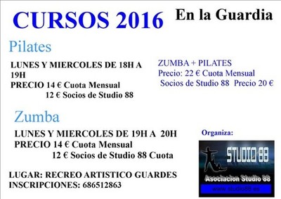 INSCRIPCIN ABIERTA PARA CLASES DE PILATES Y ZUMBA EN A GUARDA