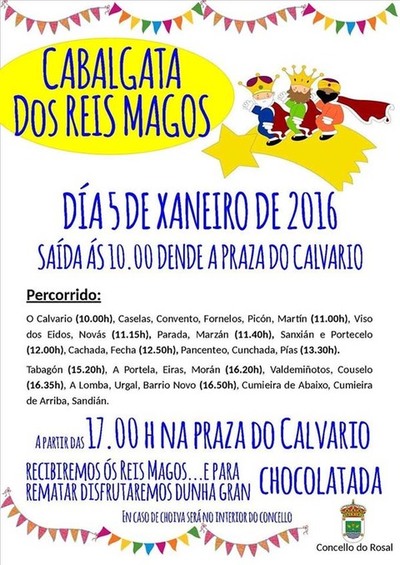 CABALGATA DOS REIS MAGOS 2016 NO ROSAL