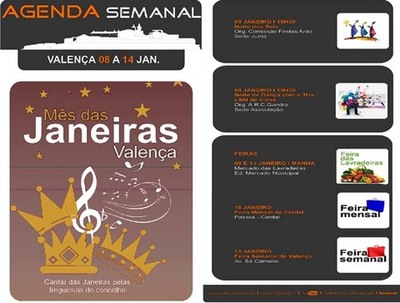 AGENDA SEMANAL VALENCA DO MINHO 8-14 JANEIRO 2015 2015