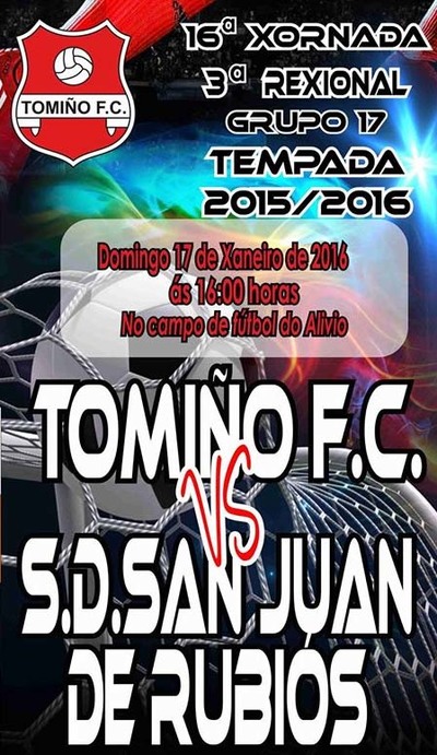 O TOMIO FC ENFRNTASE ESTE DOMINGO  S.D SAN JUN DE RUBIS