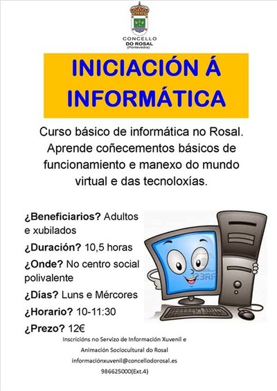 CURSO DE INICIACIN  INFORMATICA NO ROSAL 