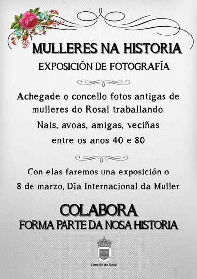 EXPOSICIN DE FOTOGRAFAS ANTIGAS - MULLERES NA HISTORIA NO ROSAL
