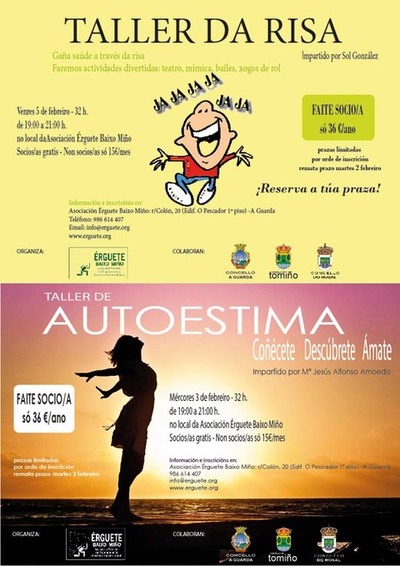 RGUETE BAIXO MIO IMPARTE OBRADOIROS DE AUTOESTIMA E TALLER DA RISA