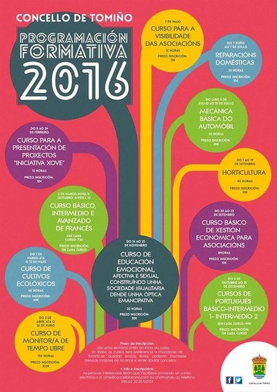 PROGRAMACIN FORMATIVA 2016 DA OMIX DE TOMIO