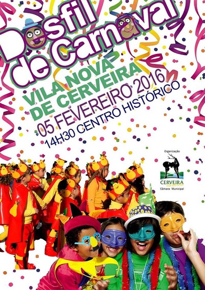 FOLIA CARNAVALESCA NAS RUAS DE CERVEIRA DIA 5 DE FEVEREIRO
