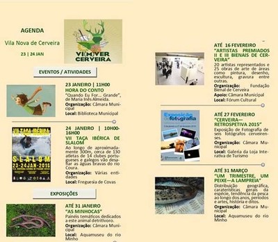 AGENDA VILANOVA DE CERVEIRA 23-24 JANEIRO 2016