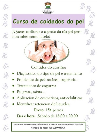 CURSO DE COIDADOS BSICOS NA PEL NO ROSAL