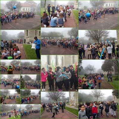 CENTROS EDUCATIVOS DE A GUARDA REUNRONSE PARA CONMEMORAR O DA DA PAZ