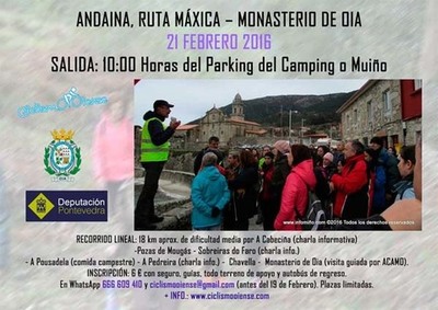 II ANDAINA, RUTA MXICA - MONASTERIO DE OIA ESTE DOMINGO