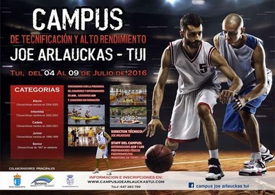 O campus Joe Arlauckas de baloncesto volta a Tui esta semana
