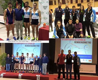 EL CLUB REMO DO MIO TUI - SETA CONSIGUE TRES MEDALLAS EN EL XV CAMPEONATO DE ESPAA DE REMOERGOMETRO